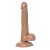 Коричневый фаллоимитатор-реалистик Delion - 20,5 см. - A-toys