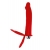 Красная насадка на пенис для двойного проникновения - 19 см. - ToyFa - купить с доставкой в Туле