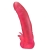 Розовая насадка для страпона с клиторальными лепестками - 18,5 см. - LOVETOY (А-Полимер) - купить с доставкой в Туле