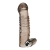 Дымчатая насадка на пенис с вибрацией  Vibrating Penis Enhancing Sleeve Extension - 13,3 см. - BlueLine - в Туле купить с доставкой