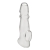 Прозрачная насадка для пениса Girthy Penis Enhancing Sleeve Extension - 17,1 см. - BlueLine - в Туле купить с доставкой