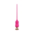 Розовый тонкий стимулятор Nipple Vibrator - 23 см. - I-MOON - купить с доставкой в Туле