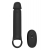 Черная насадка-удлинитель с вибрацией Vibrating Extender With Remote - Dream Toys - в Туле купить с доставкой
