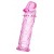 Розовая насадка фаллической формы - 12,5 см. - A-toys - в Туле купить с доставкой