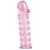 Розовая насадка на пенис с шипами - 12,5 см. - A-toys - в Туле купить с доставкой