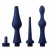 Набор из 3 универсальных насадок для анального душа Universal 3 Piece Silicone Enema Attachment Set - XR Brands - купить с доставкой в Туле