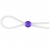 Прозрачное лассо с фиолетовой бусиной SILICONE COCK RING WITH BEAD LAVENDER - NMC - в Туле купить с доставкой