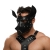 Черная кожаная маска «Собака» - Crazy Handmade - купить с доставкой в Туле