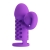 Фиолетовая вибронасадка с клиторальным отростком Harden - Baile - в Туле купить с доставкой