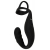 Черное эрекционное кольцо со стимуляцией промежности и анальной пробкой Cock Ring with RC Prostate Plug - Orion - в Туле купить с доставкой