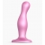 Розовая насадка Strap-On-Me Dildo Plug Curvy size M - Strap-on-me - купить с доставкой в Туле