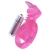 Розовая вибронасадка со стимулятор клитора   Язычок - Toyfa Basic - в Туле купить с доставкой