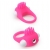 Розовое эрекционное кольцо с щеточкой LIT-UP SILICONE STIMU RING 5 - Dream Toys - в Туле купить с доставкой