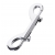 Серебристый двухсторонний карабин TOYFA Metal - ToyFa - купить с доставкой в Туле
