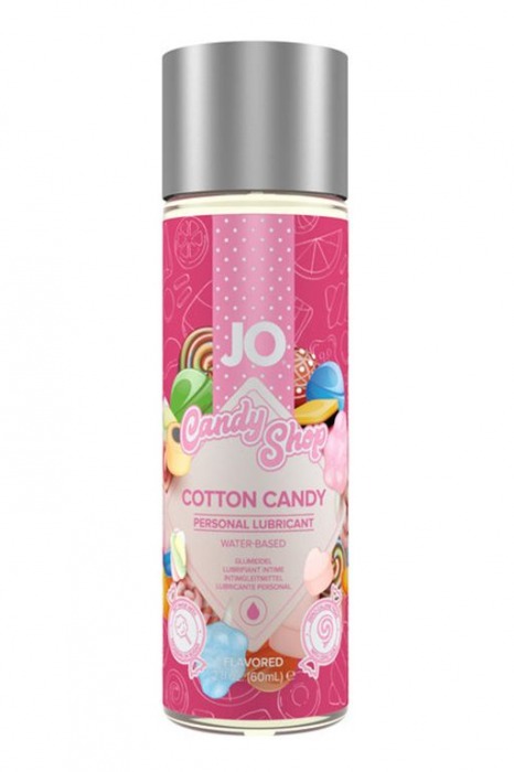 Смазка на водной основе Candy Shop Cotton Candy с ароматом сладкой ваты - 60 мл. - System JO - купить с доставкой в Туле