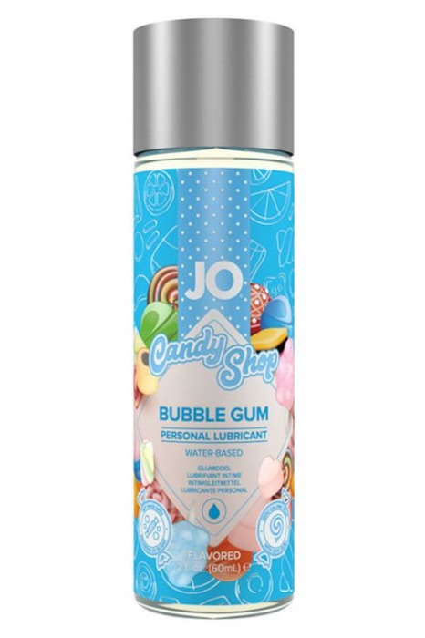 Смазка на водной основе Candy Shop Bubblegum с ароматом жвачки - 60 мл. - System JO - купить с доставкой в Туле