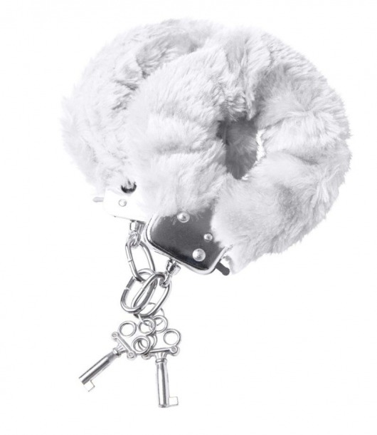 Наручники с белой меховой опушкой - ToyFa - купить с доставкой в Туле