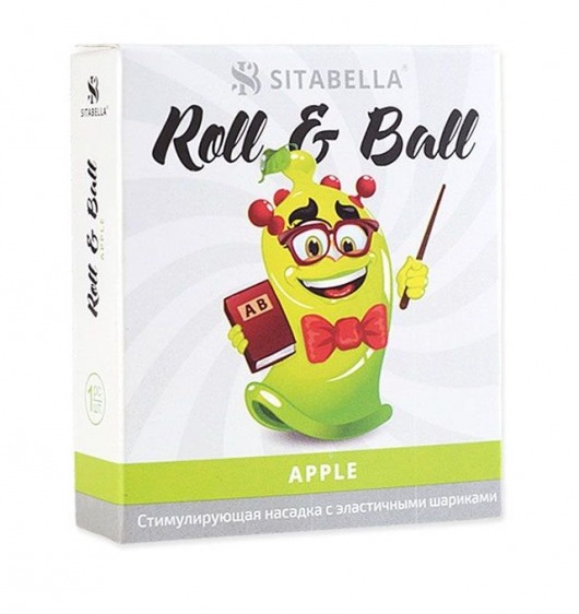 Стимулирующий презерватив-насадка Roll   Ball Apple - Sitabella - купить с доставкой в Туле