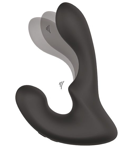 Чёрный массажер простаты с 2 моторами BOOTY ROCKER - Dream Toys - в Туле купить с доставкой