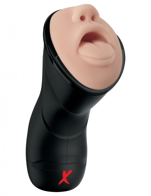 Мастурбатор-ротик Deep Throat Vibrating Stroker - Pipedream - в Туле купить с доставкой