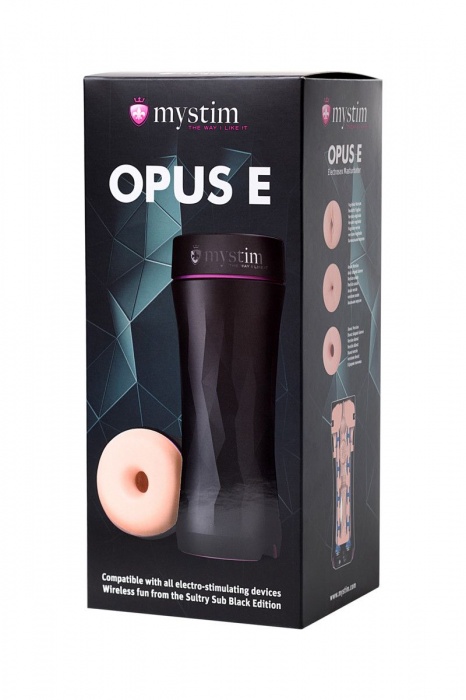 Мастурбатор-анус Opus E Donut с возможностью подключения электростимуляции - MyStim - купить с доставкой в Туле