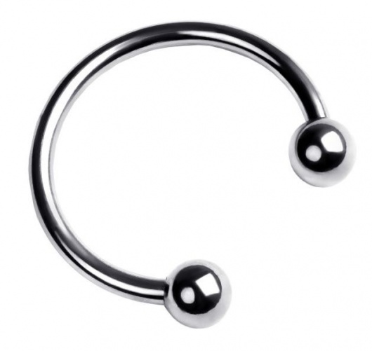 Серебристая подкова на головку пениса - ToyFa - купить с доставкой в Туле