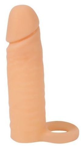 Насадка на фаллос с кольцом для мошонки - 16 см. - Sex Expert - в Туле купить с доставкой