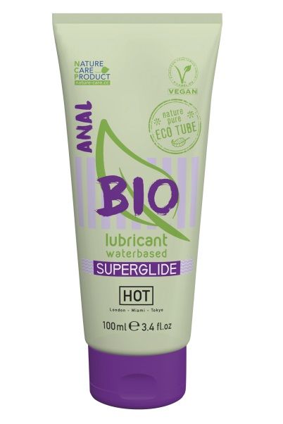 Интимный увлажняющий анальный гель BIO SuperGlide - 100 мл. - HOT - купить с доставкой в Туле