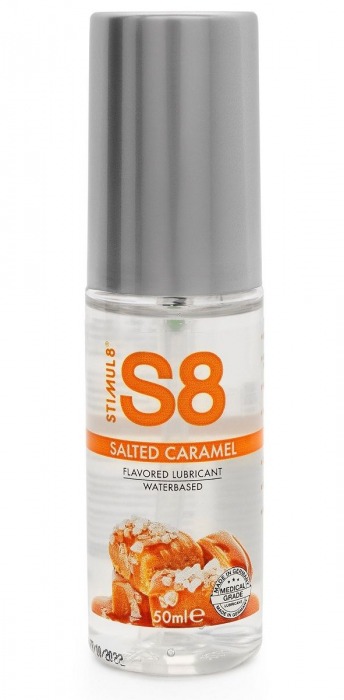 Лубрикант S8 Flavored Lube со вкусом солёной карамели - 50 мл. - Stimul8 - купить с доставкой в Туле
