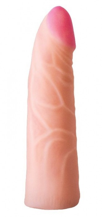 Фаллическая насадка на трусики харнесс - 17,5 см. - LOVETOY (А-Полимер) - купить с доставкой в Туле