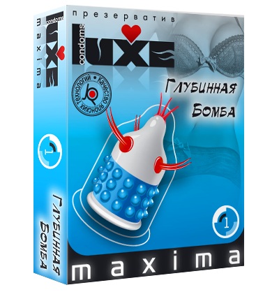Презерватив LUXE Maxima  Глубинная бомба  - 1 шт. - Luxe - купить с доставкой в Туле