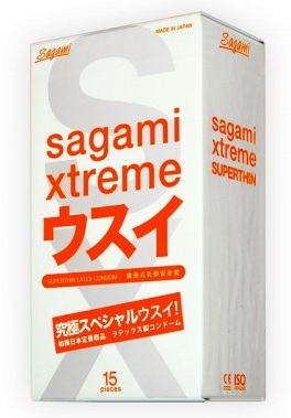Ультратонкие презервативы Sagami Xtreme SUPERTHIN - 15 шт. - Sagami - купить с доставкой в Туле
