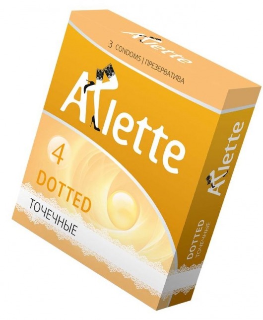 Презервативы Arlette Dotted с точечной текстурой - 3 шт. - Arlette - купить с доставкой в Туле