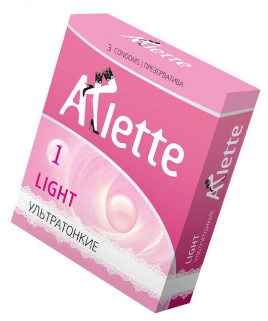 Ультратонкие презервативы Arlette Light - 3 шт. - Arlette - купить с доставкой в Туле