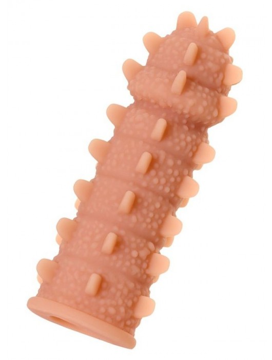 Телесная реалистичная насадка KOKOS Extreme Sleeve 04 с дополнительной стимуляцией - 12,7 см. - KOKOS - в Туле купить с доставкой