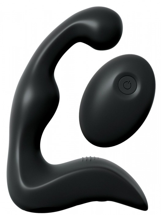Черный вибромассажер простаты с пультом ДУ Control P-Spot Pro - Pipedream - в Туле купить с доставкой