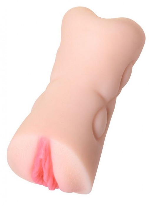Телесный двусторонний мастурбатор Rich Fruit - вагина и анус - ToyFa - в Туле купить с доставкой
