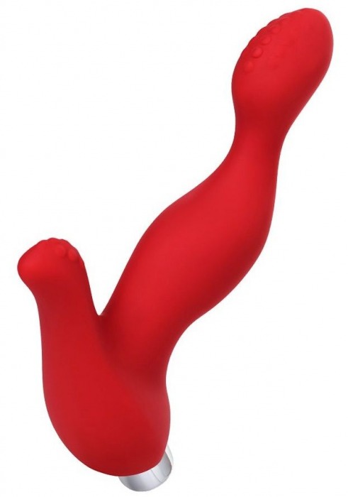 Красный силиконовый вибростимулятор простаты Proman - 12,5 см. - ToyFa - в Туле купить с доставкой