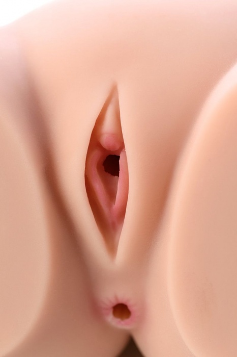 Мастурбатор-полуторс Cherry с вибрацией и двумя любовными тоннелями - KOKOS - в Туле купить с доставкой