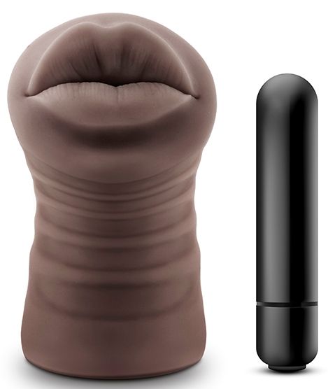 Коричневый мастурбатор-ротик Renee - Blush Novelties - в Туле купить с доставкой