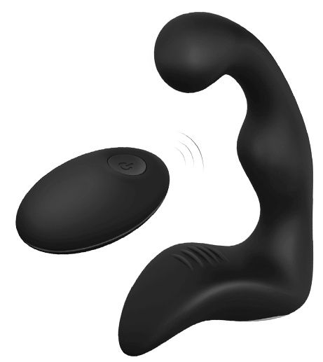 Черный вибромассажер простаты REMOTE BOOTY PLEASER - Dream Toys - в Туле купить с доставкой