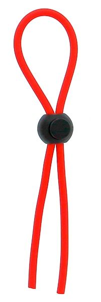 Красное эрекционное лассо с одной бусинкой-утяжкой STRETCHY THICK LASSO - Dream Toys - в Туле купить с доставкой