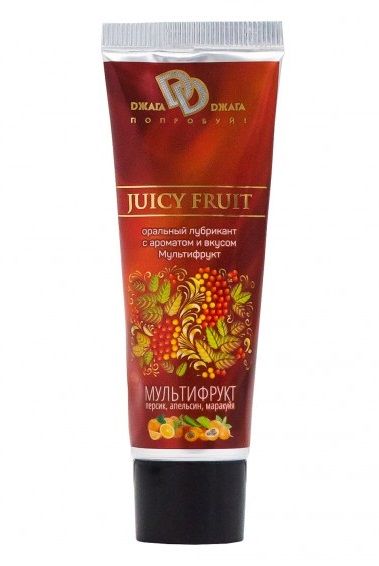 Интимный съедобный лубрикант JUICY FRUIT с ароматом фруктов - 30 мл. - БиоМед - купить с доставкой в Туле