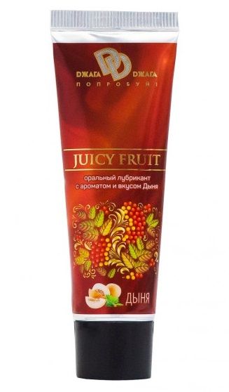 Интимный съедобный лубрикант JUICY FRUIT с ароматом дыни - 30 мл. - БиоМед - купить с доставкой в Туле