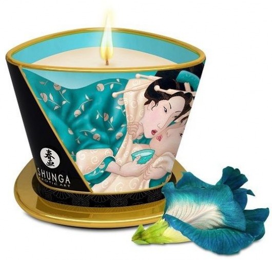 Массажная свеча Island Blossoms - 170 мл. - Shunga - купить с доставкой в Туле