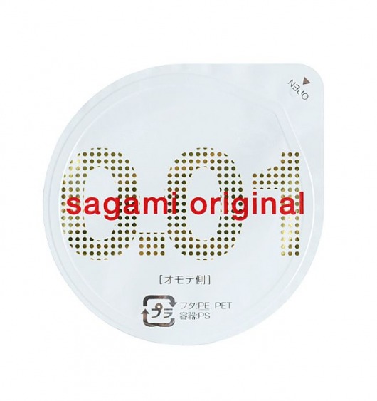 Супертонкий презерватив Sagami Original 0.01 - 1 шт. - Sagami - купить с доставкой в Туле