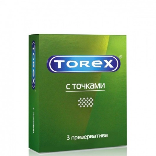 Текстурированные презервативы Torex  С точками  - 3 шт. - Torex - купить с доставкой в Туле