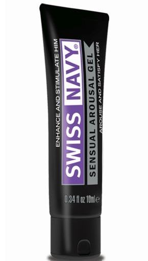 Возбуждающий гель-лубрикант на водной основе Sensual Arousal Lubricant - 10 мл. - Swiss navy - купить с доставкой в Туле