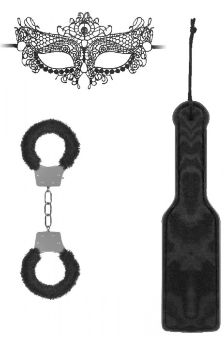 Черный игровой набор Introductory Bondage Kit №4 - Shots Media BV - купить с доставкой в Туле