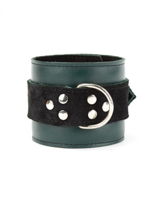 Изумрудные наручники Ladys Arsenal на карабинах - БДСМ Арсенал - купить с доставкой в Туле